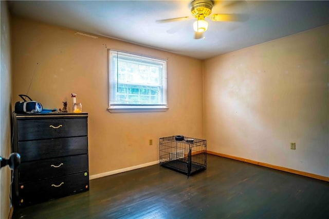 622 National Dr, Penn Hills, PA 15235 - unfurnished room featuring wood finished floors and ceiling fan