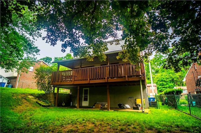 622 National Dr, Penn Hills, PA 15235 - back of house with a wooden deck and a gate