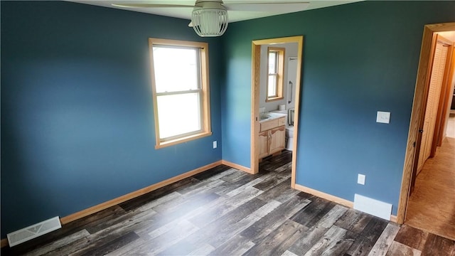 2681 Mallory Rd, Pa, PA 16314 - unfurnished bedroom featuring dark wood-style floors and ensuite bath
