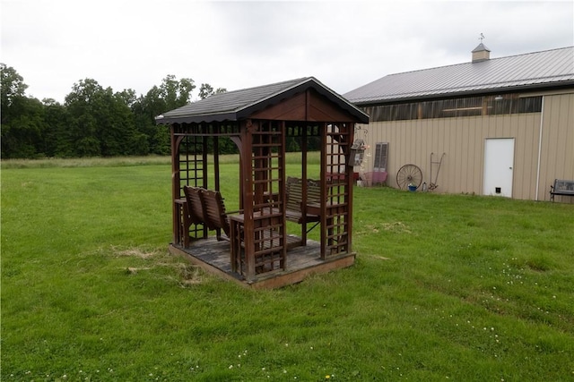 2681 Mallory Rd, Pa, PA 16314 - view of green lawn featuring a gazebo