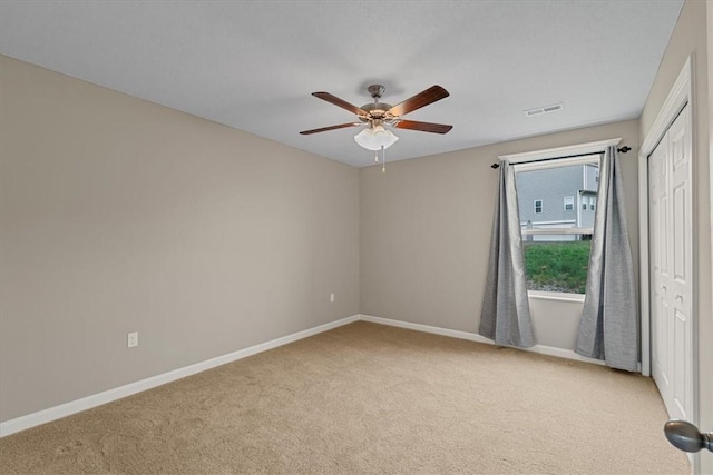 1103 Deerfield Dr, Franklin Park, PA 15143 - spare room featuring carpet flooring and ceiling fan