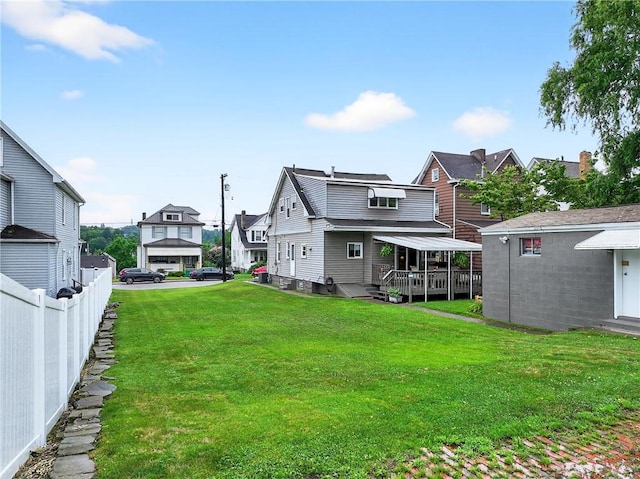 915 Summit St, Mckeesport, PA 15132 - back of house featuring a residential view and a wooden deck