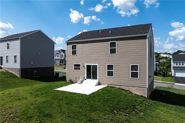 260 Lily Ridge Dr, North Strabane, PA 15317 - back of house with a lawn and a patio area