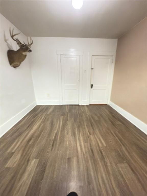 832 Maplewood Ave, Ambridge, PA 15003 - empty room featuring dark wood finished floors and baseboards