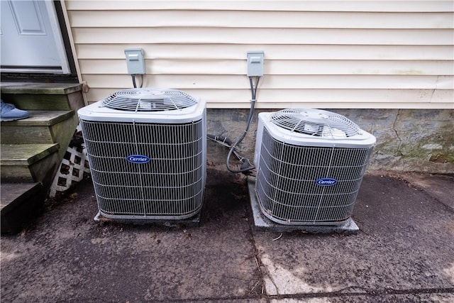 138 Highland Ave, West View, PA 15229 - exterior view of a central air condition unit and entry steps