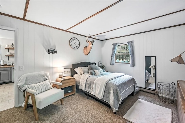 8995 Puritan Ln, Conneaut Twp, PA 16424 - carpeted bedroom with a decorative wall