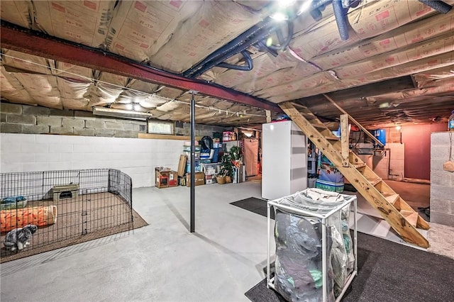 8995 Puritan Ln, Conneaut Twp, PA 16424 - view of unfinished below grade area