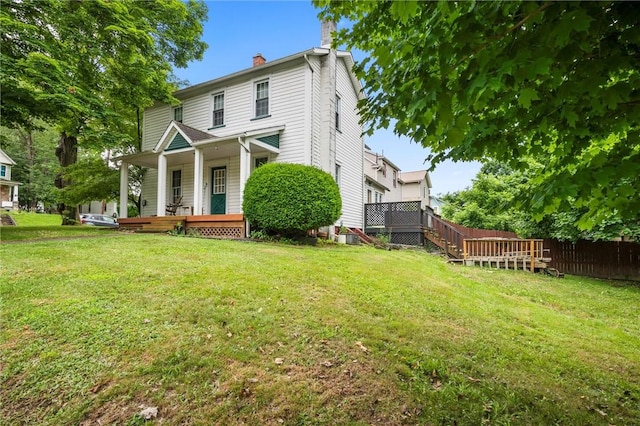 102 Pierce Ave, Sharpsville, PA 16150 - view of front of house featuring covered porch and a chimney