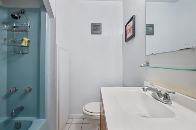 102 Pierce Ave, Sharpsville, PA 16150 - bathroom with tile patterned flooring, vanity, and bathtub / shower combination