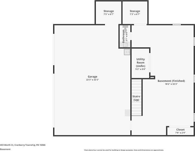 403 Worth Ct, Cranberry Twp, PA 16066 - view of home floor plan