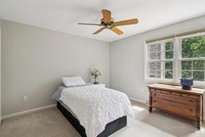 403 Worth Ct, Cranberry Twp, PA 16066 - carpeted bedroom featuring baseboards and a ceiling fan