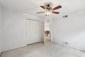 403 Worth Ct, Cranberry Twp, PA 16066 - unfurnished bedroom featuring a closet and ceiling fan