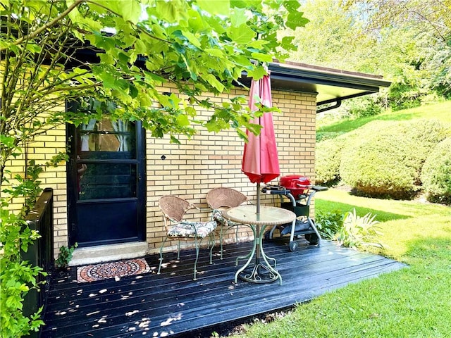 110 Surrey St, Monessen, PA 15062 - deck featuring a lawn