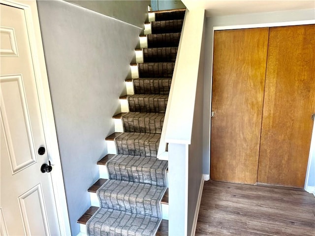 110 Surrey St, Monessen, PA 15062 - stairs with wood finished floors