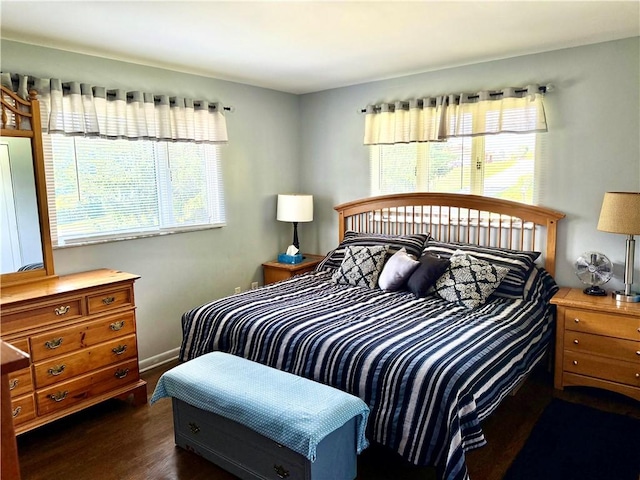 110 Surrey St, Monessen, PA 15062 - bedroom featuring multiple windows and dark wood-type flooring