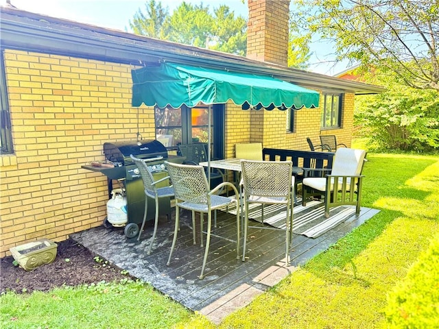 110 Surrey St, Monessen, PA 15062 - view of patio / terrace featuring outdoor dining space and grilling area