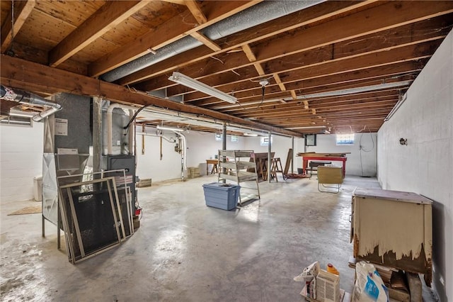4852 Thomason Rd, South Pymatuning Twp, PA 16150 - basement with heating unit