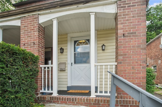 3863 Beechwood Blvd, Greenfield, PA 15217 - property entrance with brick siding and covered porch