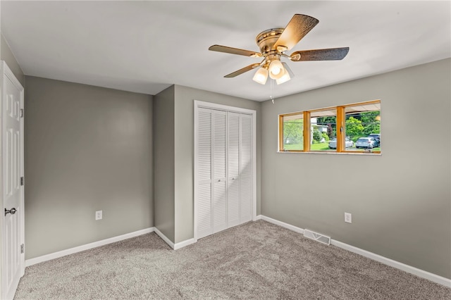 110 Steinbach Ln, Jefferson Hills, PA 15025 - unfurnished bedroom with carpet flooring, a closet, and ceiling fan