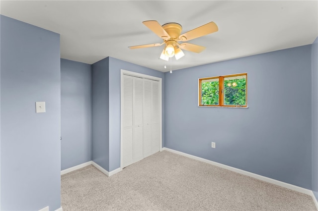 110 Steinbach Ln, Jefferson Hills, PA 15025 - unfurnished bedroom with a closet, carpet, and ceiling fan