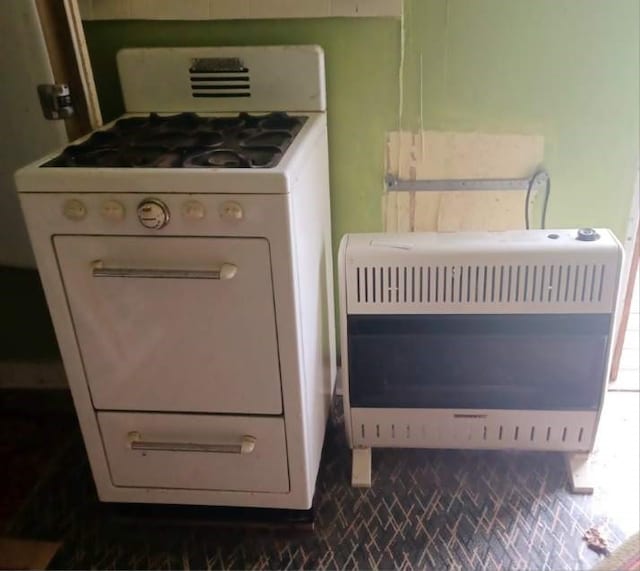 943 Walley Run Dr, Clarion, PA 16233 - detailed view of heating unit and white gas range