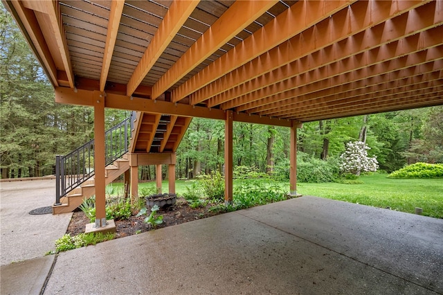 2666 Pointview Dr, Hampton, PA 15101 - view of patio with stairway