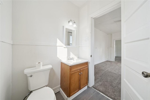 422 N 3rd St, Jeannette, PA 15644 - half bathroom featuring vanity and toilet