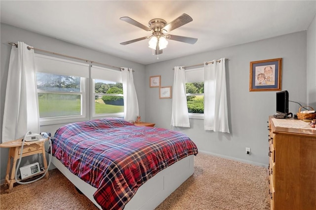 817 E Jamestown Rd, Green Twp, PA 16134 - bedroom featuring carpet and a ceiling fan