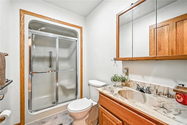 2801 Valley View Rd, South Pymatuning Twp, PA 16150 - bathroom with vanity and a shower stall