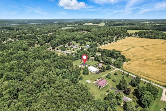 2801 Valley View Rd, South Pymatuning Twp, PA 16150 - aerial view of sparsely populated area featuring a heavily wooded area