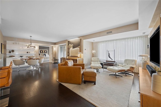 316 Beaver St Unit 301, Sewickley, PA 15143 - living room with a chandelier