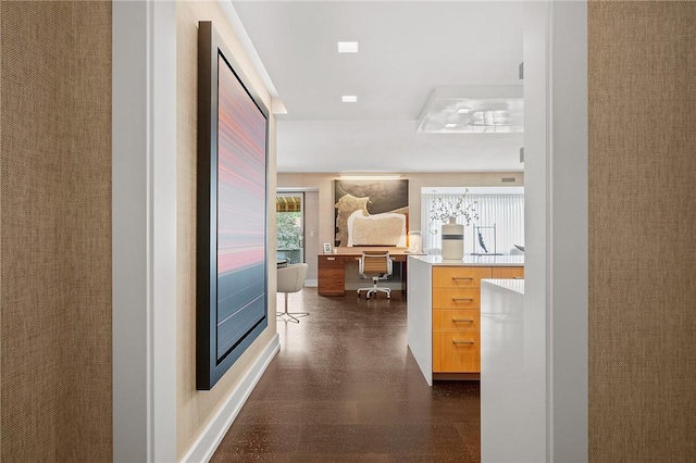 316 Beaver St Unit 301, Sewickley, PA 15143 - hallway featuring an office area