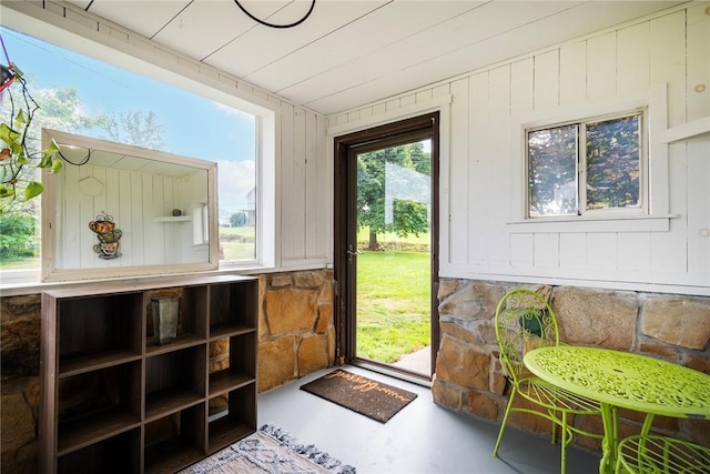 115 Muddy Creek Dr, Center Twp, PA 16001 - doorway to outside with concrete flooring and plenty of natural light