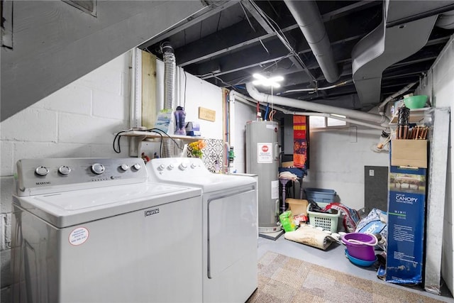 115 Muddy Creek Dr, Center Twp, PA 16001 - laundry room with washer and clothes dryer and electric water heater