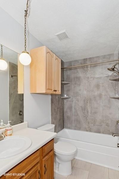 82 Monmouth Dr, Cranberry Twp, PA 16066 - full bath featuring vanity, shower / tub combination, and tile patterned flooring