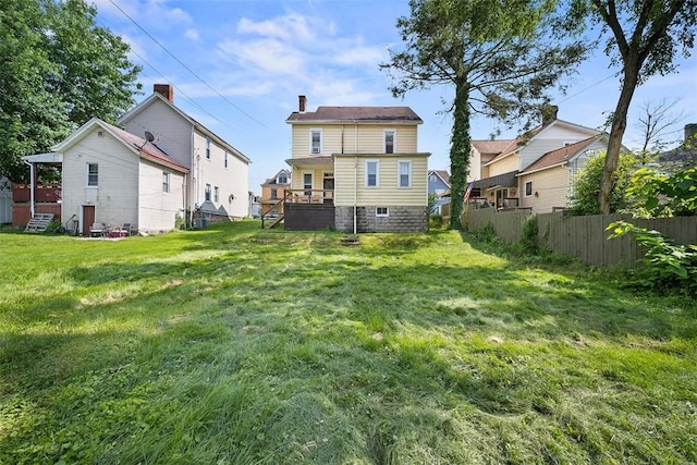 11 Walnut St, Crafton, PA 15205 - rear view of property with a chimney