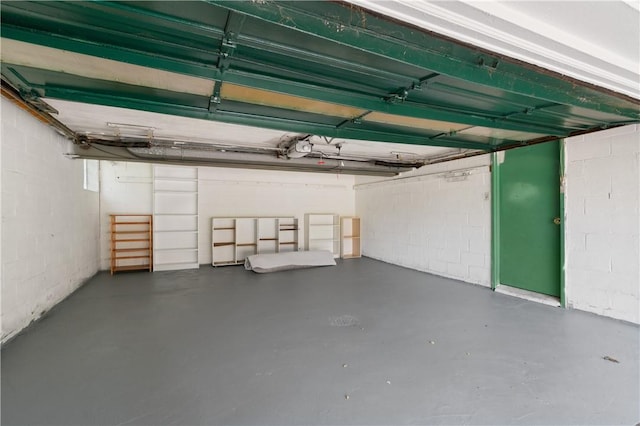 6623 Rosemoor St, Squirrel Hill, PA 15217 - garage with concrete block wall