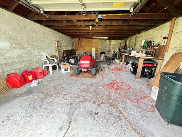 7 S Wabash St, Mount Pleasant Twp, PA 15361 - garage with concrete block wall