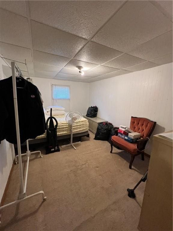 7 S Wabash St, Mount Pleasant Twp, PA 15361 - bedroom with carpet and a drop ceiling