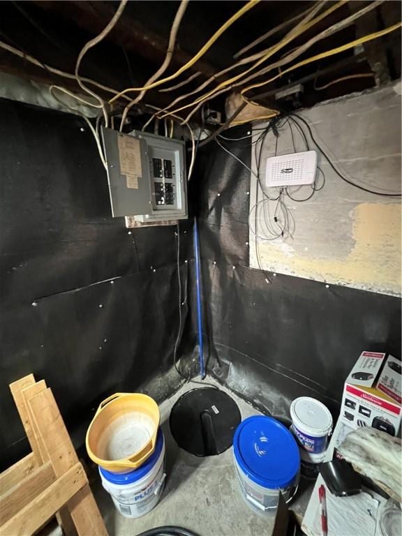 7 S Wabash St, Mount Pleasant Twp, PA 15361 - unfinished below grade area featuring electric panel