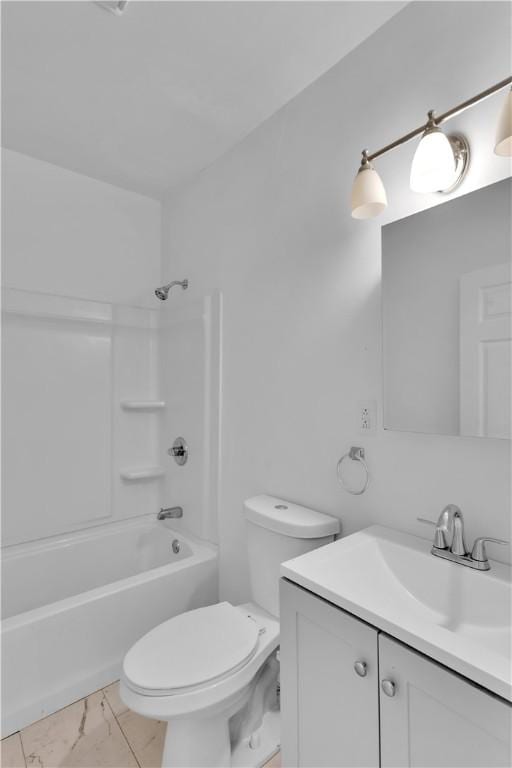 1406 Broadway Ave, Stowe Twp, PA 15136 - full bathroom with vanity, marble look tiles, and bathtub / shower combination
