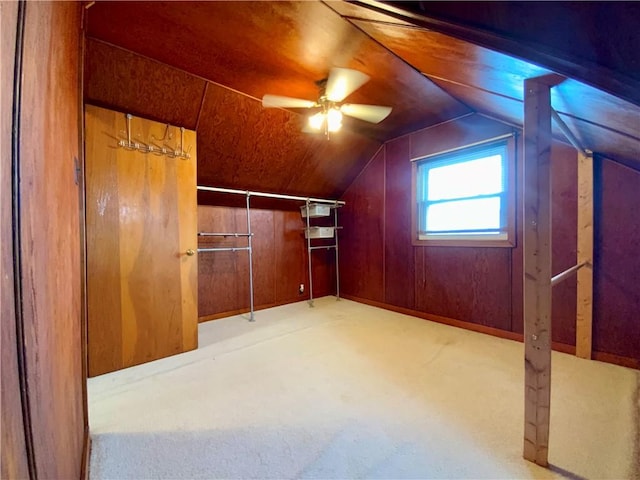 90 Steubenville Pike, Hanover Twp, PA 15021 - bonus room featuring carpet, vaulted ceiling, and ceiling fan