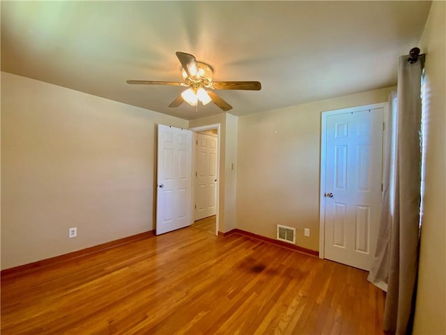 90 Steubenville Pike, Hanover Twp, PA 15021 - unfurnished bedroom with light wood-type flooring and a ceiling fan