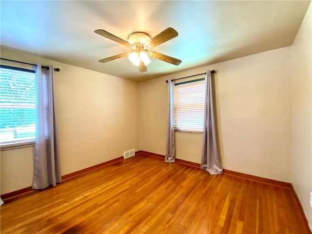 90 Steubenville Pike, Hanover Twp, PA 15021 - unfurnished room featuring light wood finished floors and a ceiling fan