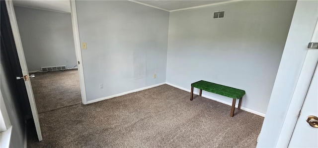 705 Carlisle St, New Castle, PA 16101 - spare room with carpet floors and ornamental molding