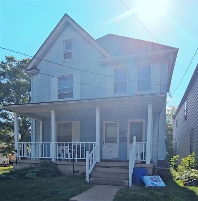 705 Carlisle St, New Castle, PA 16101 - view of front of home with a porch