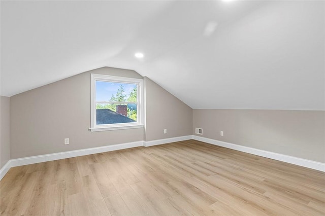 241 S Starr Ave, Avalon, PA 15202 - bonus room featuring light wood-style floors, vaulted ceiling, and recessed lighting