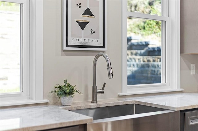 241 S Starr Ave, Avalon, PA 15202 - kitchen view of a sink and light stone counters