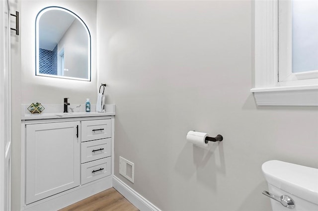 241 S Starr Ave, Avalon, PA 15202 - bathroom featuring vanity and wood finished floors