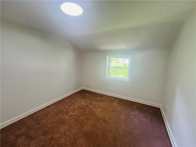 543 Burton Dr, Penn Hills, PA 15235 - additional living space featuring lofted ceiling and dark carpet